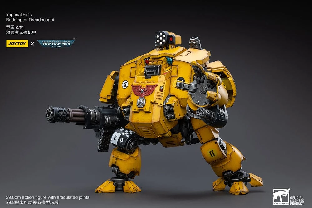 Warhammer 40K Imperial Fists Redemptor Dreadnought 1/18 Scale Figure 7 Warhammer 40K Imperial Fists Redemptor Dreadnought 1/18 Scale Figure - Image 7
