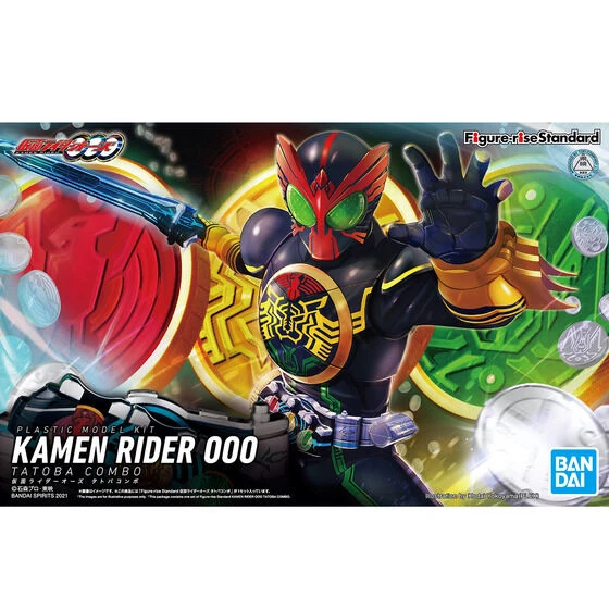 Bandai Kamen Rider OOO Figure-rise Standard Kamen Rider OOO (TaToBa Combo) Model Kit 2 Bandai Kamen Rider OOO Figure-rise Standard Kamen Rider OOO (TaToBa Combo) Model Kit - Image 2