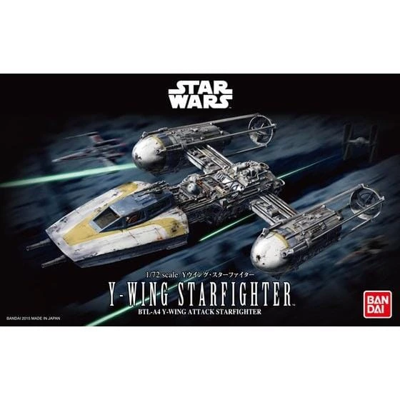 Bandai Star Wars Y-Wing Fighter 1/72 Scale Model Kit 2 Bandai Star Wars Y-Wing Fighter 1/72 Scale Model Kit - Image 2