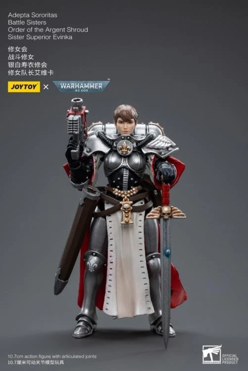 Warhammer 40k Adepta Sororitas Battle Sisters Order Of The Argent Shroud Sister Superior Evinka 1/18 Scale Figure 6 Warhammer 40k Adepta Sororitas Battle Sisters Order Of The Argent Shroud Sister Superior Evinka 1/18 Scale Figure - Image 6