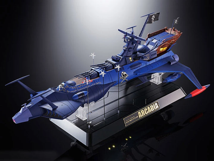Bandai Space Pirate Captain Harlock Soul Of Chogokin GX-93 Space Pirate Battleship Arcadia 1 Bandai Space Pirate Captain Harlock Soul Of Chogokin GX-93 Space Pirate Battleship Arcadia