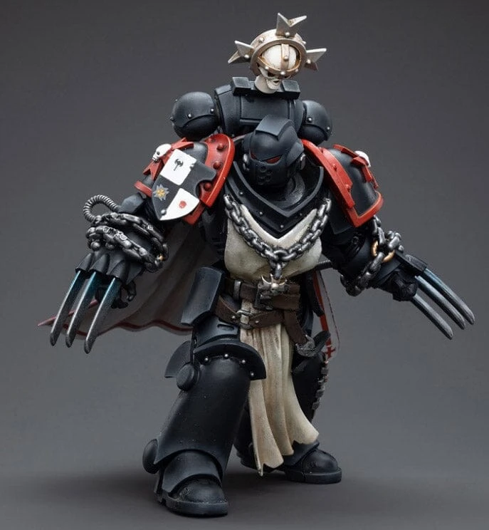 Warhammer 40K Black Templars Primaris Sword Brethren Alberic 1/18 Scale Figure 4 Warhammer 40K Black Templars Primaris Sword Brethren Alberic 1/18 Scale Figure - Image 4