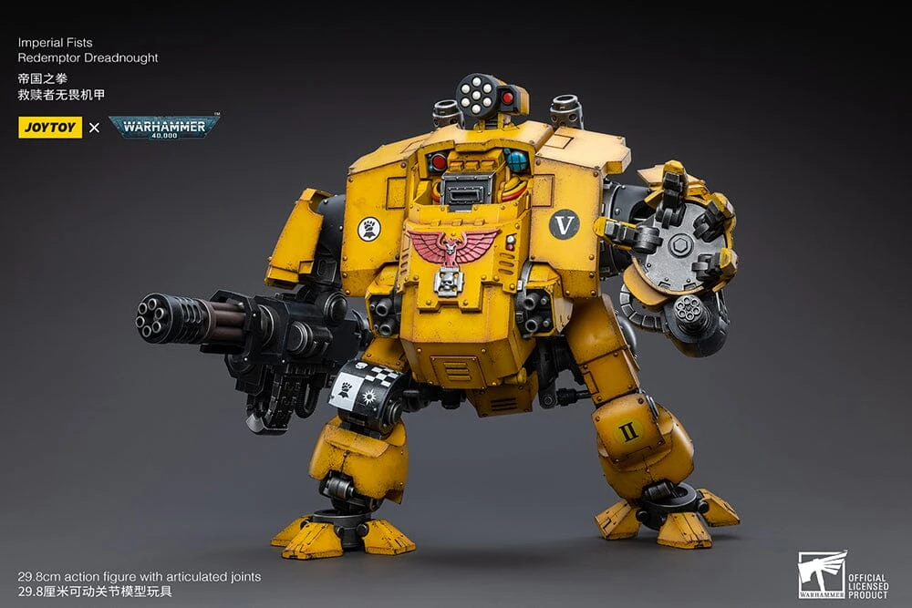 Warhammer 40K Imperial Fists Redemptor Dreadnought 1/18 Scale Figure 4 Warhammer 40K Imperial Fists Redemptor Dreadnought 1/18 Scale Figure - Image 4