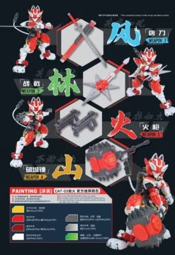 Iron Roars Maneuver Armored Walker C.A.T.-03 Robbery Fire 1/60 Scale Model Kit -Model Figures Store 3 12