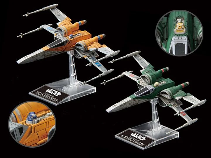 Bandai Star Wars Poe's X-Wing & X-Wing Fighter (The Rise Of Skywalker) 1/144 Scale Model Kit Set 1 Bandai Star Wars Poe's X-Wing & X-Wing Fighter (The Rise Of Skywalker) 1/144 Scale Model Kit Set