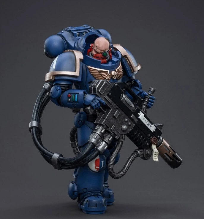 Warhammer 40K Ultramarines Primaris Eradicator 1 1/18 Scale Figure 2 Warhammer 40K Ultramarines Primaris Eradicator 1 1/18 Scale Figure - Image 2