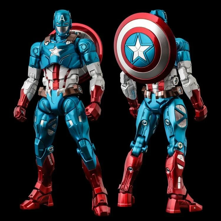 Bandai Marvel Fighting Armor Captain America Figure 10 Bandai Marvel Fighting Armor Captain America Figure - Image 10