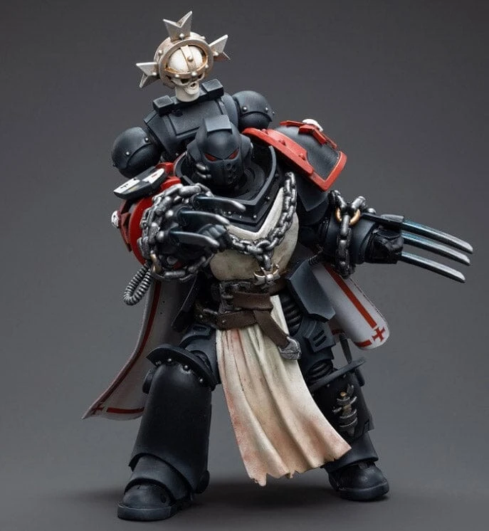 Warhammer 40K Black Templars Primaris Sword Brethren Alberic 1/18 Scale Figure 6 Warhammer 40K Black Templars Primaris Sword Brethren Alberic 1/18 Scale Figure - Image 6