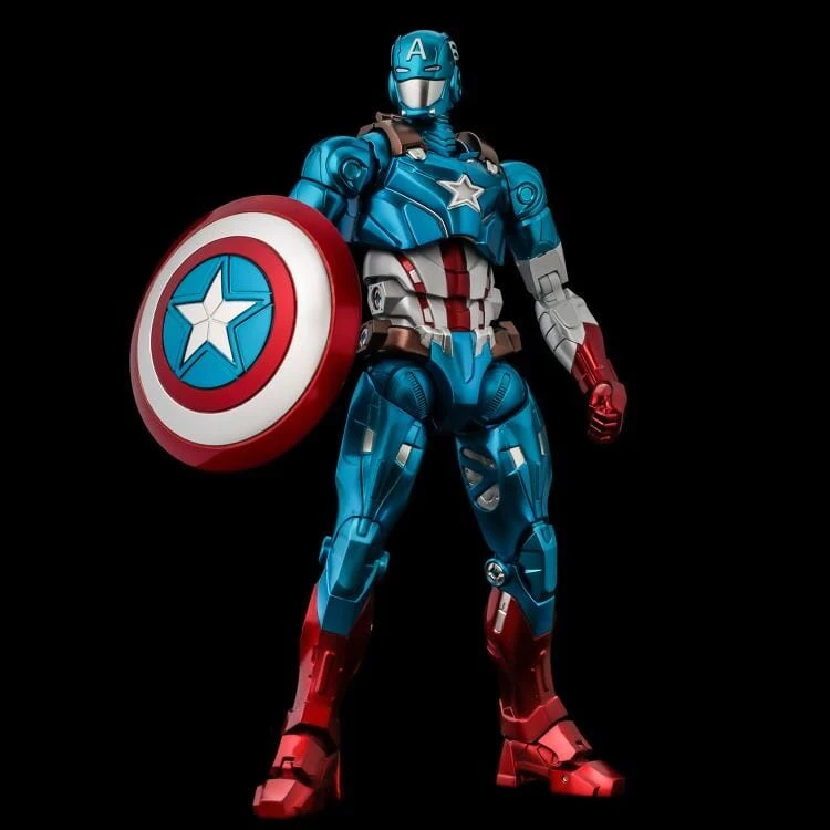 Bandai Marvel Fighting Armor Captain America Figure 2 Bandai Marvel Fighting Armor Captain America Figure - Image 2