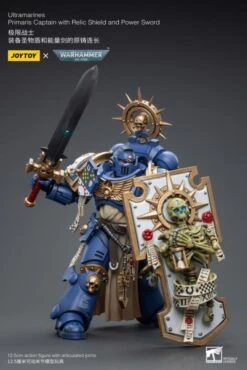 Warhammer 40K Ultramarines Primaris Captain (Relic Shield And Power Sword) 1/18 Scale Figure -Model Figures Store 7d621652 271d 4367 92e1 d980135fcba2