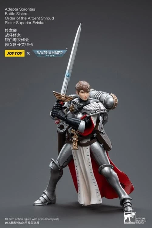 Warhammer 40k Adepta Sororitas Battle Sisters Order Of The Argent Shroud Sister Superior Evinka 1/18 Scale Figure 5 Warhammer 40k Adepta Sororitas Battle Sisters Order Of The Argent Shroud Sister Superior Evinka 1/18 Scale Figure - Image 5