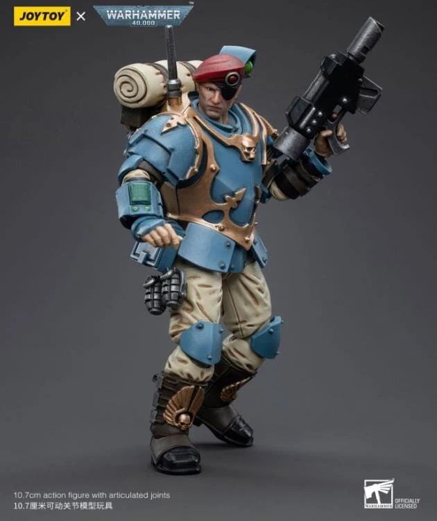 Warhammer 40k Astra Militarum Tempestus Scions Command Squad 55th Kappic Eagles Banner Bearer 1/18 Scale Figure 8 Warhammer 40k Astra Militarum Tempestus Scions Command Squad 55th Kappic Eagles Banner Bearer 1/18 Scale Figure - Image 8