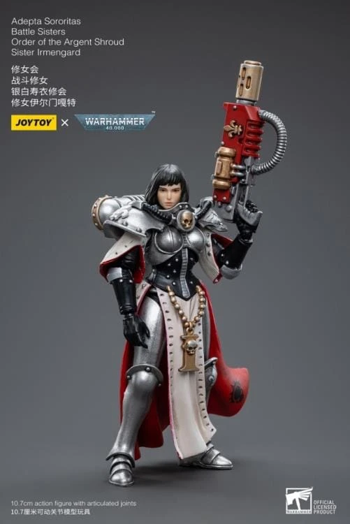 Warhammer 40k Adepta Sororitas Battle Sisters Order Of The Argent Shroud Sister Irmengard 1/18 Scale Figure 9 Warhammer 40k Adepta Sororitas Battle Sisters Order Of The Argent Shroud Sister Irmengard 1/18 Scale Figure - Image 9