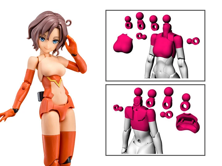 Megami Device M.S.G 01 Top Set Skin Color D Model Kit 1 Megami Device M.S.G 01 Top Set Skin Color D Model Kit