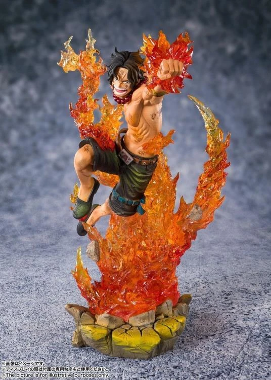 Bandai One Piece FiguartsZERO Portgas D. Ace (Commander Of The Whitebeard 2nd Division) 3 Bandai One Piece FiguartsZERO Portgas D. Ace (Commander Of The Whitebeard 2nd Division) - Image 3