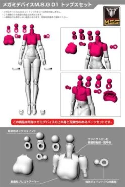 Megami Device M.S.G 01 Top Set Skin Color C Model Kit -Model Figures Store ac83338d a771 4152 9f08 8c0c44bb3e2d