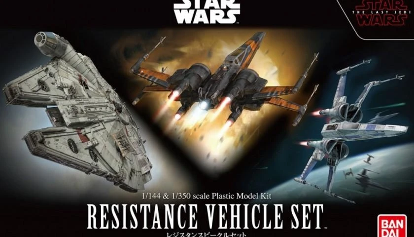Resistance Vehicle Set "Star Wars: The Last Jedi", Bandai Star Wars 1/144 & 1/350 Plastic Model 2 Resistance Vehicle Set "Star Wars: The Last Jedi", Bandai Star Wars 1/144 & 1/350 Plastic Model - Image 2