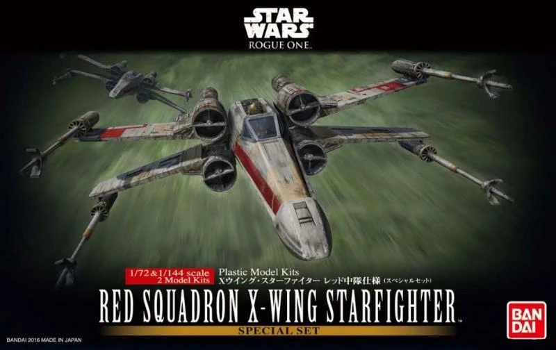 Bandai 1/72 & 1/144 Red Squadron X-Wing Starfighter Special Set Rouge One 2 Bandai 1/72 & 1/144 Red Squadron X-Wing Starfighter Special Set Rouge One - Image 2