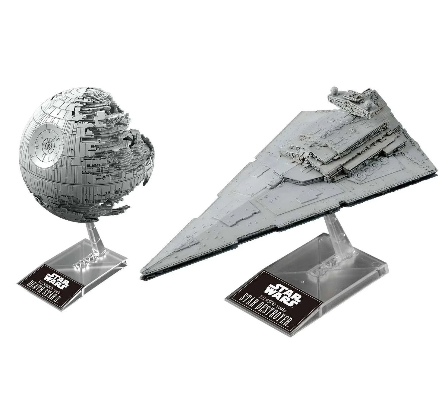 Death Star II 1/2,700,000 & Star Destroyer 1/14,500 "Star Wars", Bandai Star Wars Plastic Model 2 Death Star II 1/2,700,000 & Star Destroyer 1/14,500 "Star Wars", Bandai Star Wars Plastic Model - Image 2