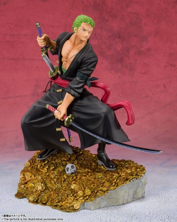 Bandai One Piece FiguartsZERO Roronoa Zoro (WT100 Commemorative: Daikaizoku Hyakkei) 2 Bandai One Piece FiguartsZERO Roronoa Zoro (WT100 Commemorative: Daikaizoku Hyakkei) - Image 2