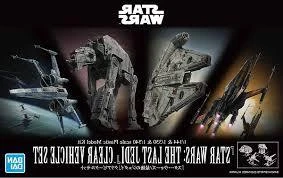 Bandai 1/144 & 1/350 & 1/540 Star Wars: The Last Jedi Clear Vehicle Set "Star Wars 2 Bandai 1/144 & 1/350 & 1/540 Star Wars: The Last Jedi Clear Vehicle Set "Star Wars - Image 2