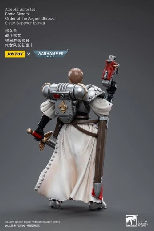 Warhammer 40k Adepta Sororitas Battle Sisters Order Of The Argent Shroud Sister Superior Evinka 1/18 Scale Figure 7 Warhammer 40k Adepta Sororitas Battle Sisters Order Of The Argent Shroud Sister Superior Evinka 1/18 Scale Figure - Image 7