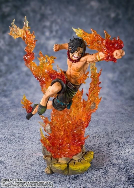 Bandai One Piece FiguartsZERO Portgas D. Ace (Commander Of The Whitebeard 2nd Division) 5 Bandai One Piece FiguartsZERO Portgas D. Ace (Commander Of The Whitebeard 2nd Division) - Image 5