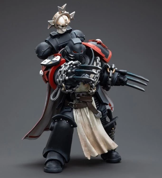 Warhammer 40K Black Templars Primaris Sword Brethren Alberic 1/18 Scale Figure 7 Warhammer 40K Black Templars Primaris Sword Brethren Alberic 1/18 Scale Figure - Image 7