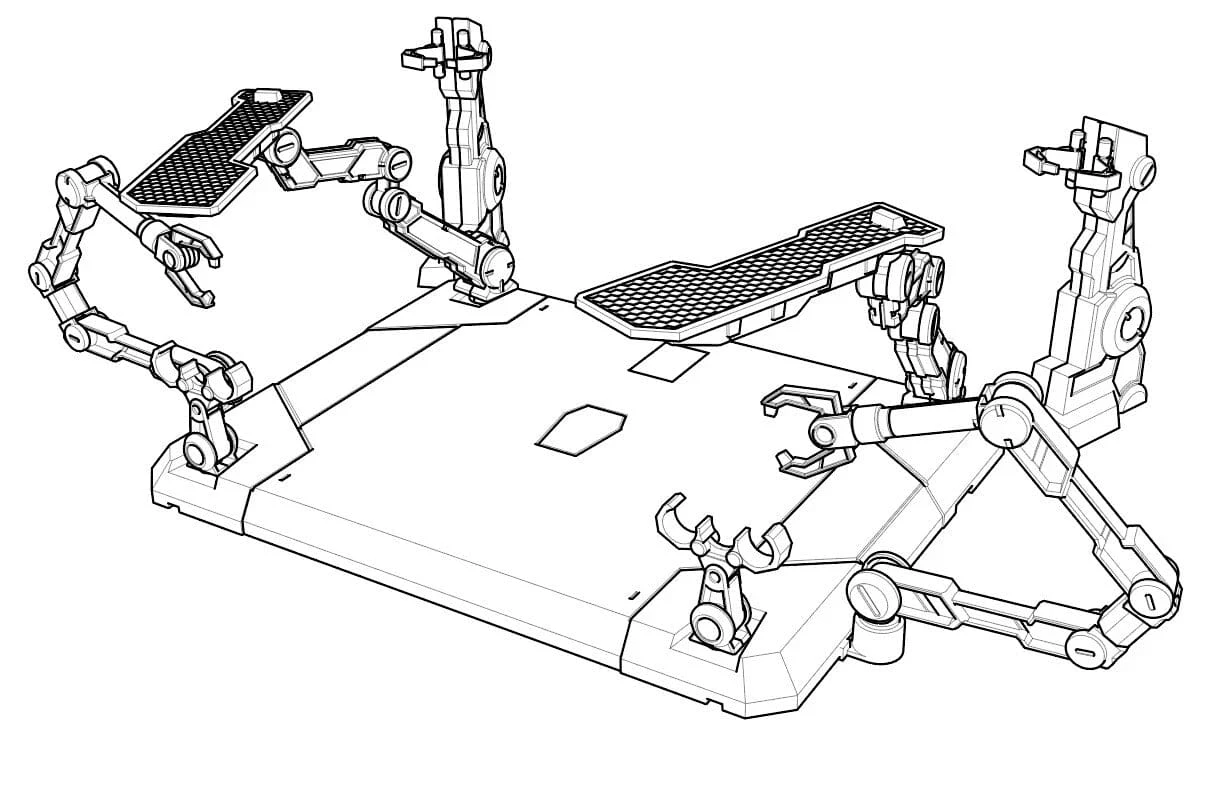 Miao Wu Studio 1/100 Hanger For MG Sazabi Ver.Ka 2 Miao Wu Studio 1/100 Hanger For MG Sazabi Ver.Ka - Image 2