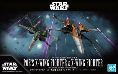 Bandai Star Wars Poe's X-Wing & X-Wing Fighter (The Rise Of Skywalker) 1/144 Scale Model Kit Set 2 Bandai Star Wars Poe's X-Wing & X-Wing Fighter (The Rise Of Skywalker) 1/144 Scale Model Kit Set - Image 2